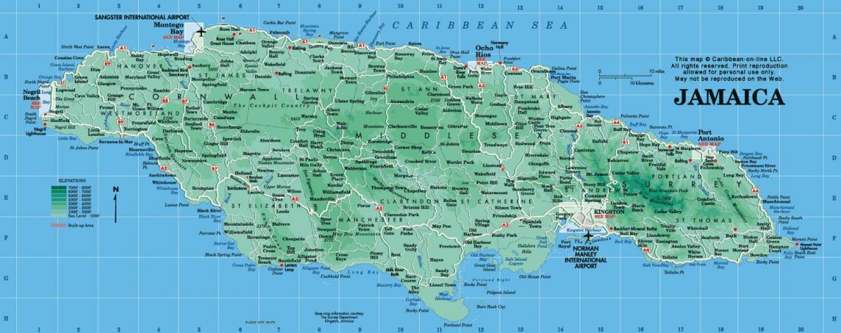 një hartë e xhamajkës