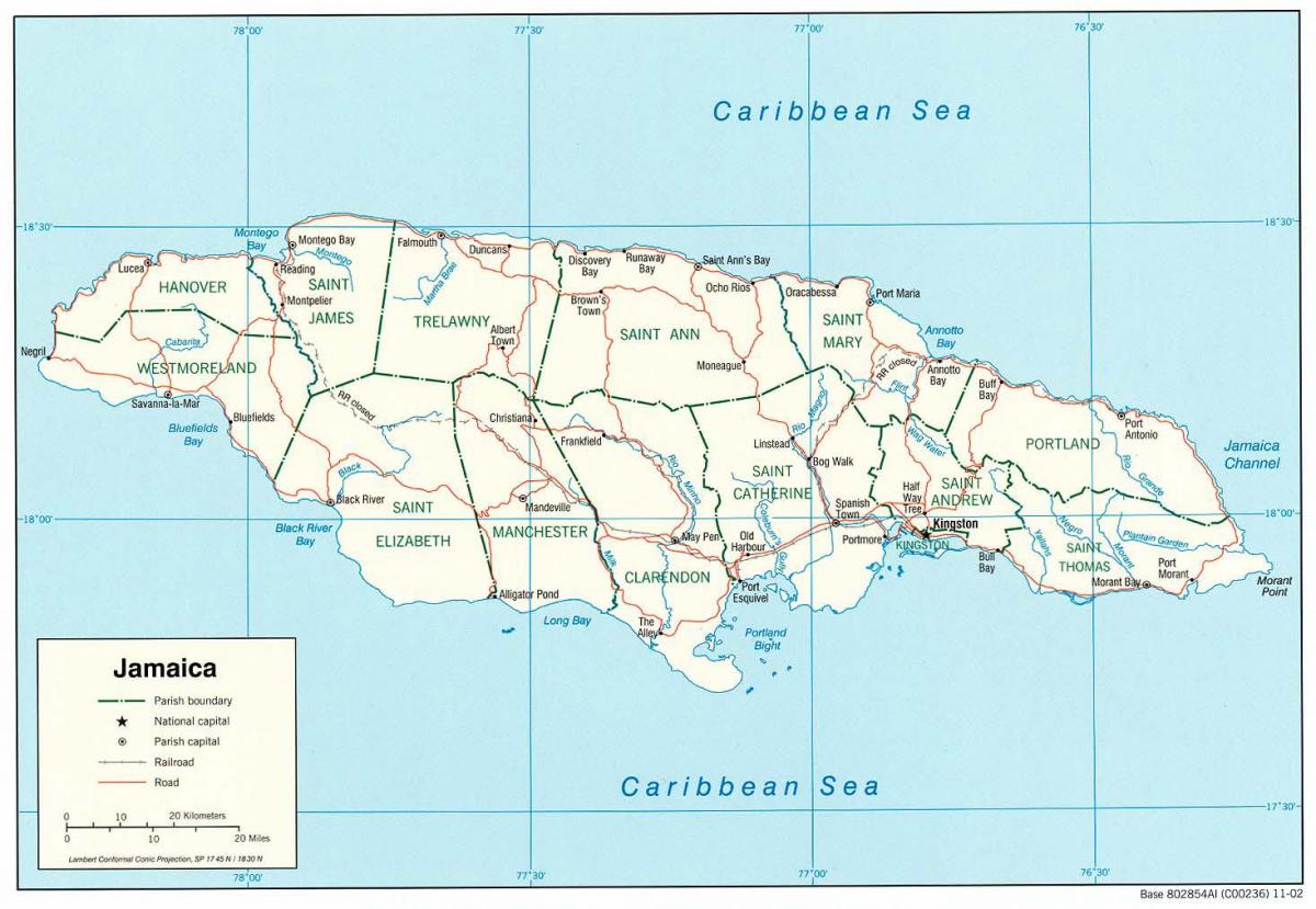 jamaica street map