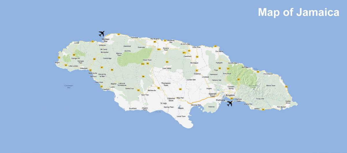 harta e xhamajkës aeroportet dhe pikat e