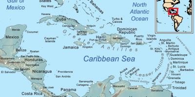 Harta e xhamajkës dhe përreth ishujve