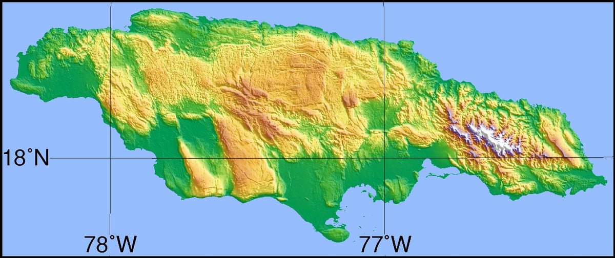 Hartën topografike të xhamajkës