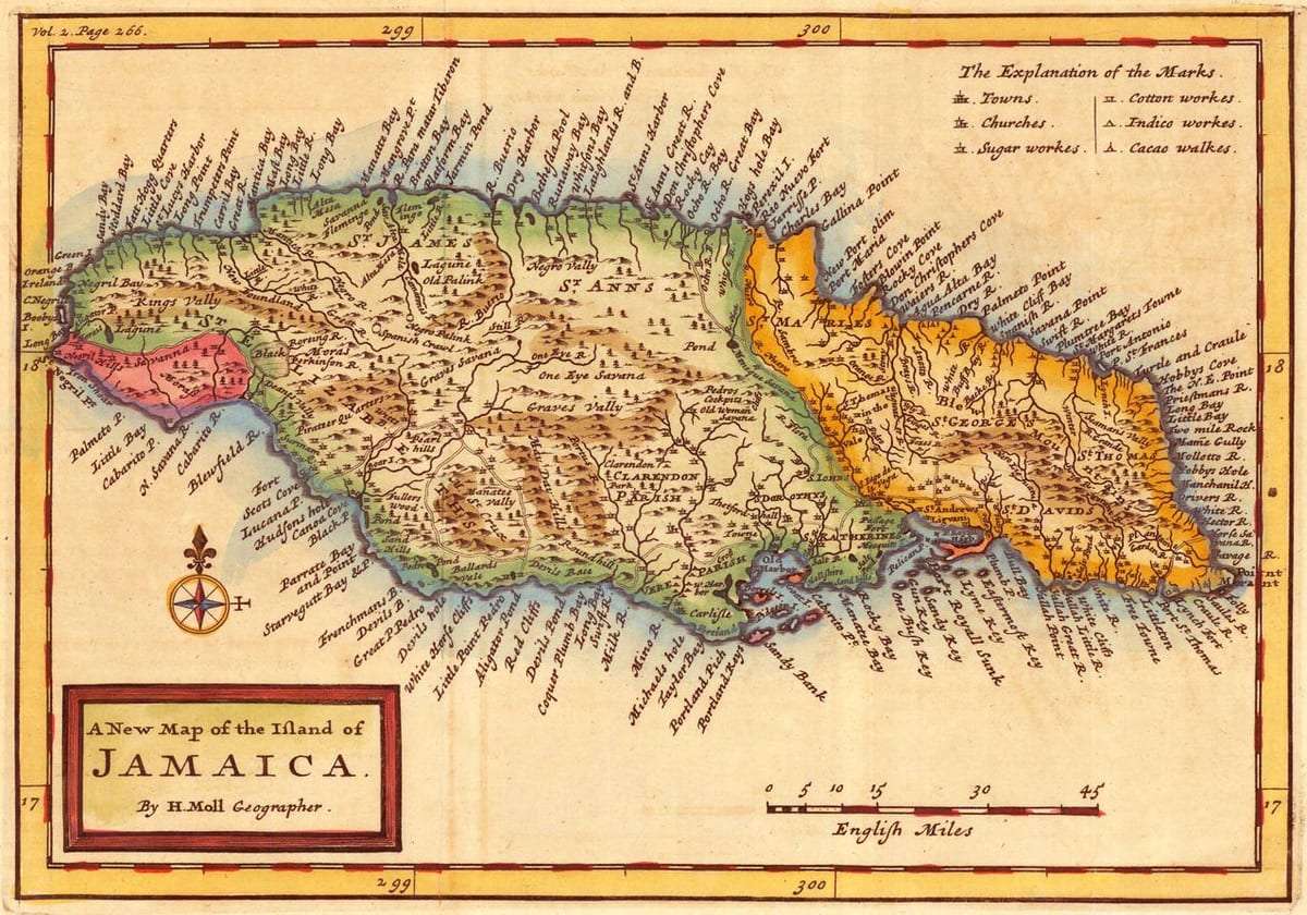 Harta e vjetër xhamajka