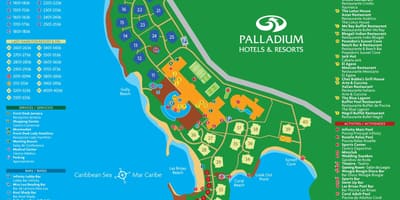 Harta e grand palladium jamaica turistik