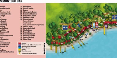 Jamaica turistik hartën e montego bay
